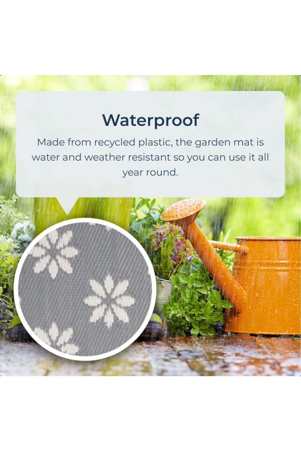  Floral Outdoor Camping Rug 120cm X 180cm