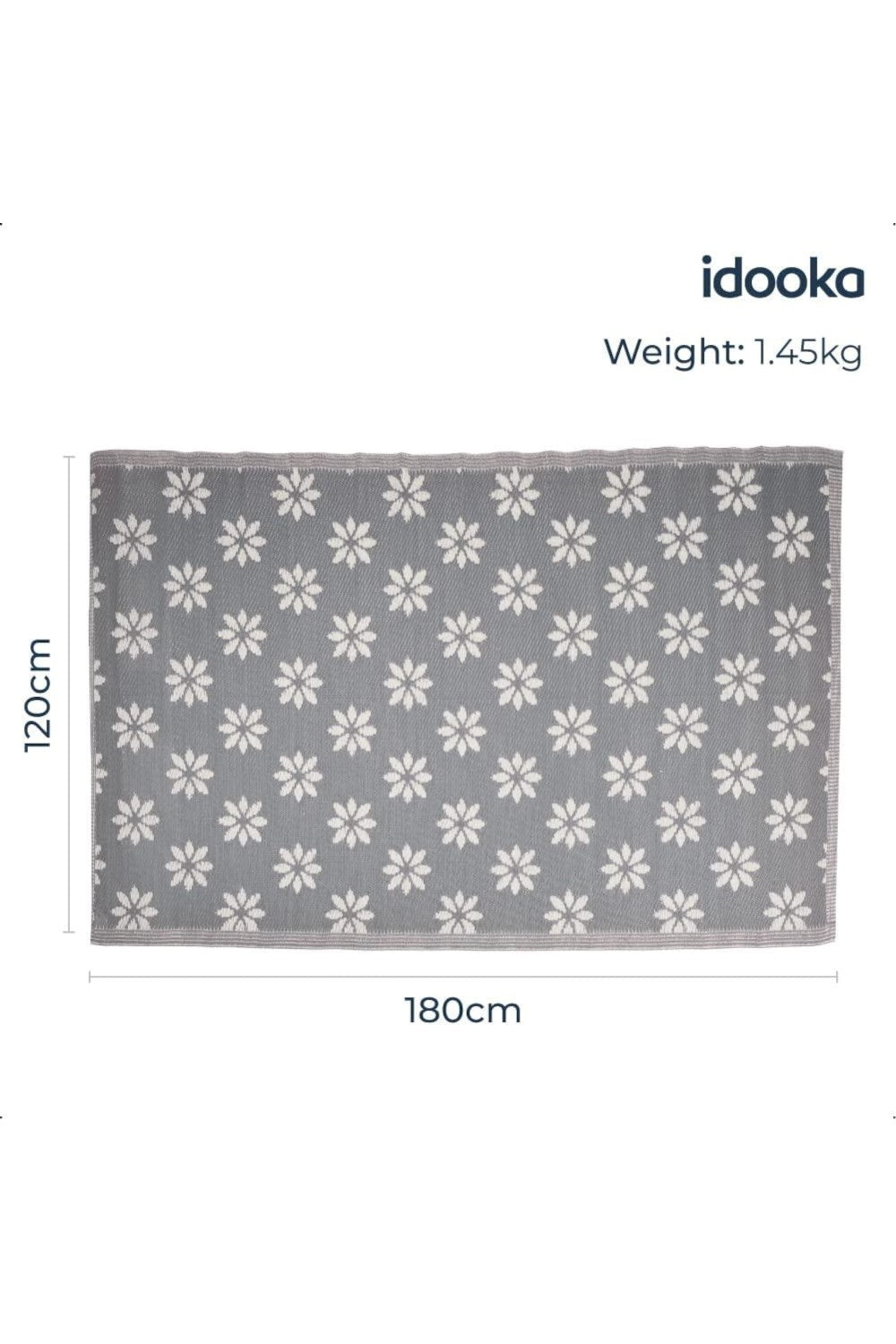  Floral Outdoor Camping Rug 120cm X 180cm