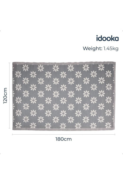  Floral Outdoor Camping Rug 120cm X 180cm