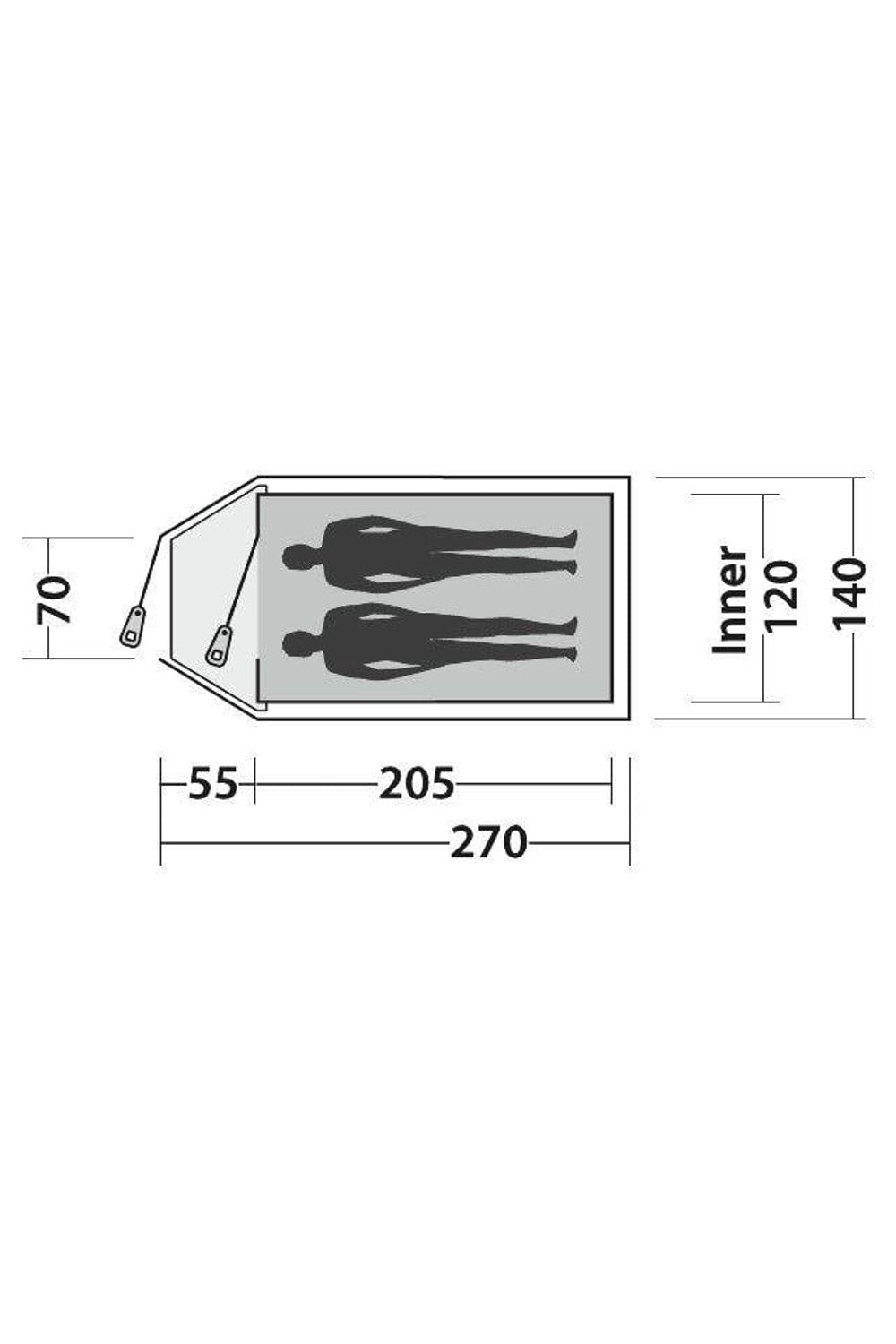 Easy Camp MBCF90 Quasar 200 Camping Tent (2 Person)