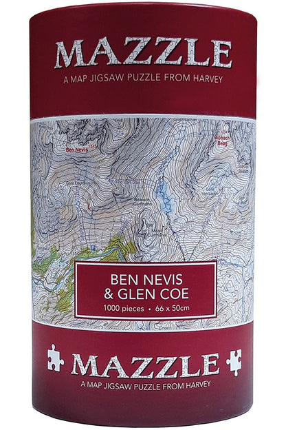  MBD414 Map Jigsaw Puzzle Ben Nevis & Glen Coe