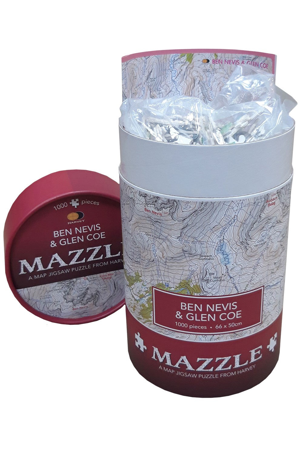  MBD414 Map Jigsaw Puzzle Ben Nevis & Glen Coe