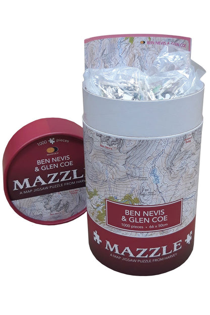  MBD414 Map Jigsaw Puzzle Ben Nevis & Glen Coe