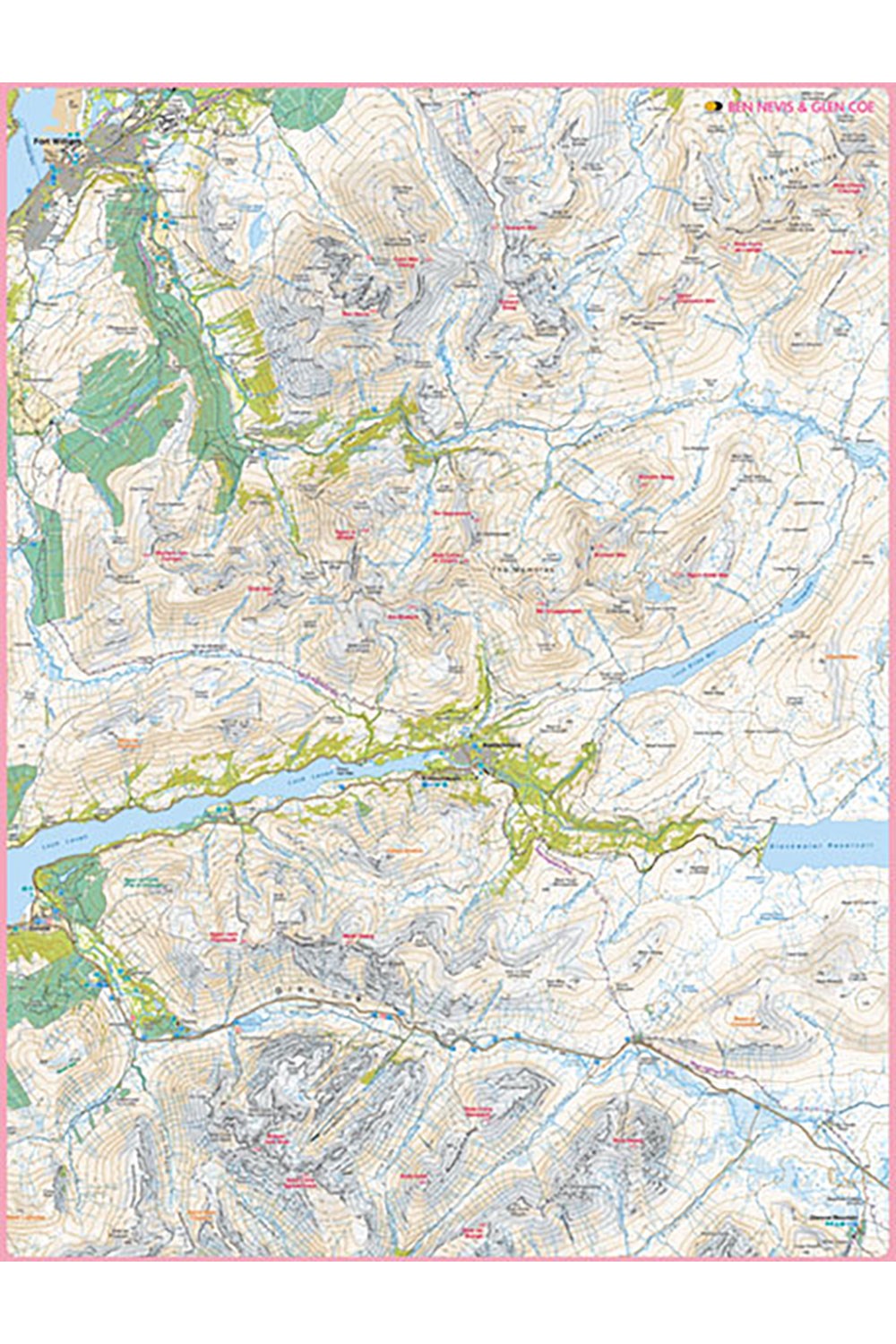  MBD414 Map Jigsaw Puzzle Ben Nevis & Glen Coe