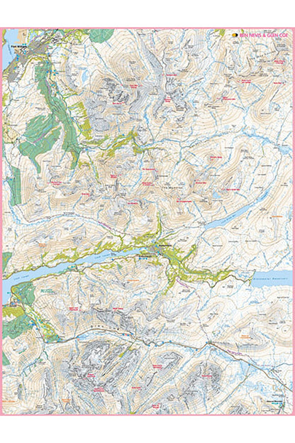  MBD414 Map Jigsaw Puzzle Ben Nevis & Glen Coe