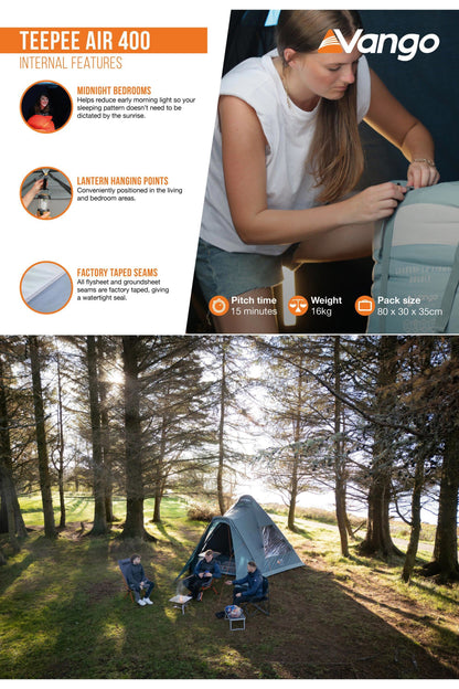 Vango MBD494 Teepee Air 400 Tent (4 Person)