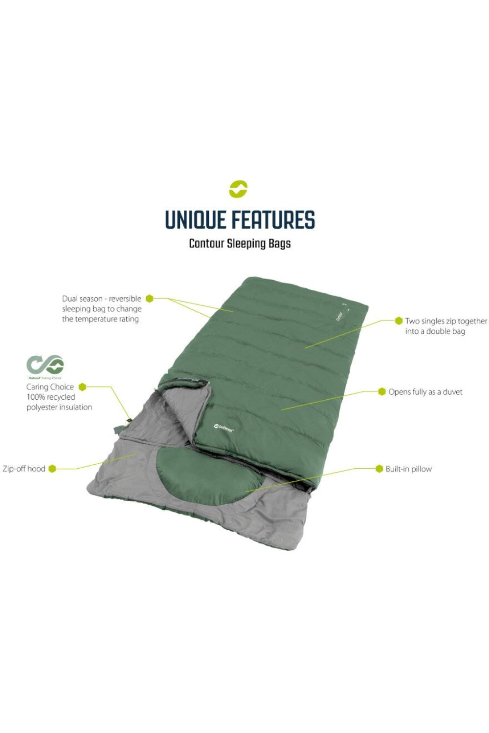 Outwell MBD95F Contour Lux XL Sleeping Bag
