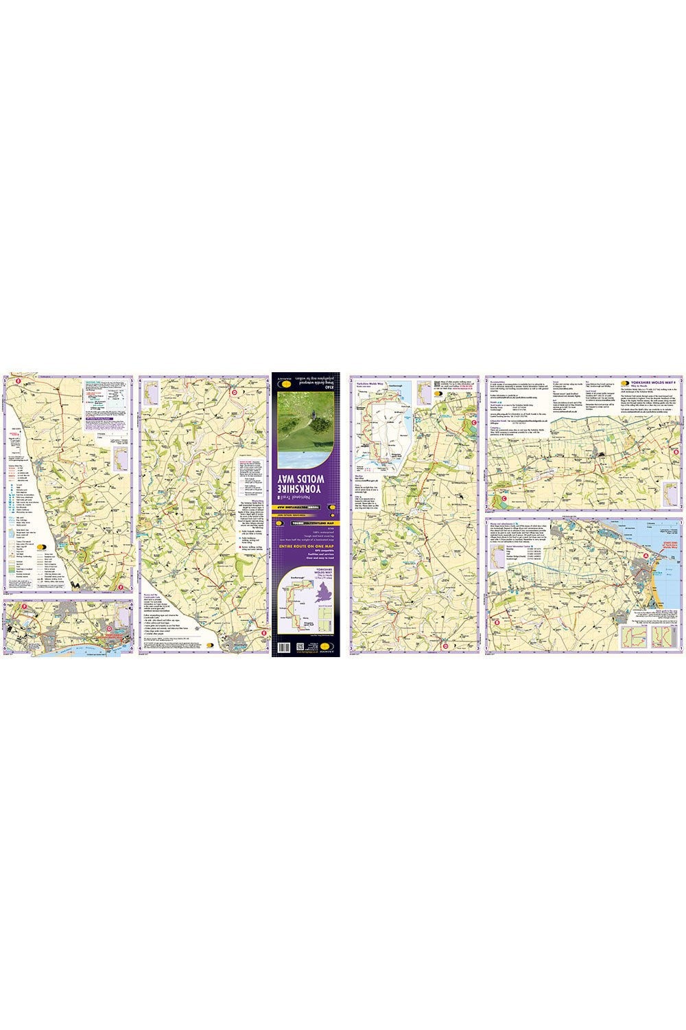  MBE84D Yorkshire Wolds Way Trail Map