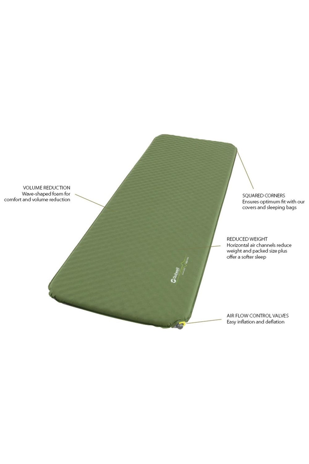 Outwell MBED72 Dreamcatcher Single 10cm Self-inflating Mat