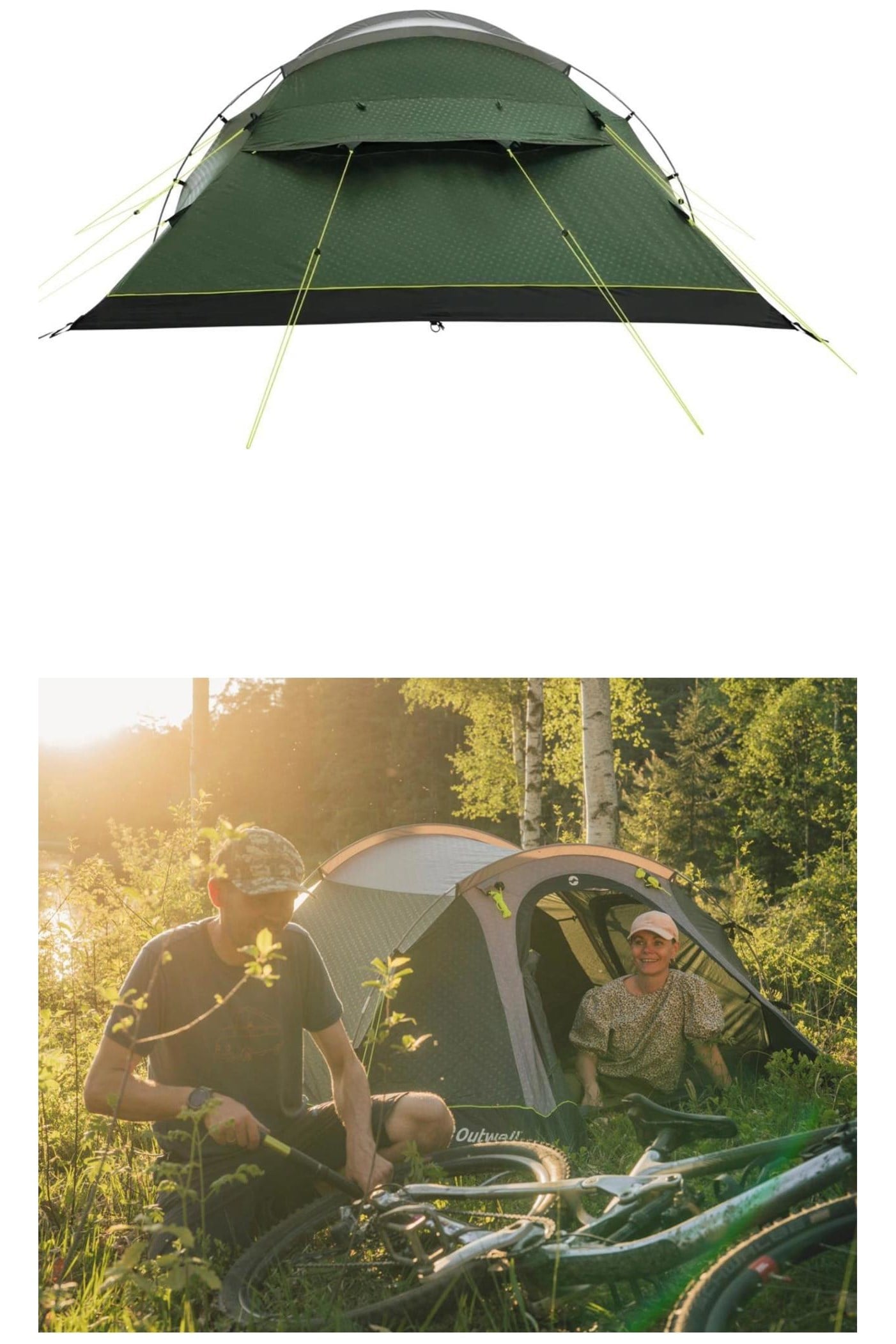 Outwell MBF0CE Earth 4 Plus Tunnel Tent (4 Person)