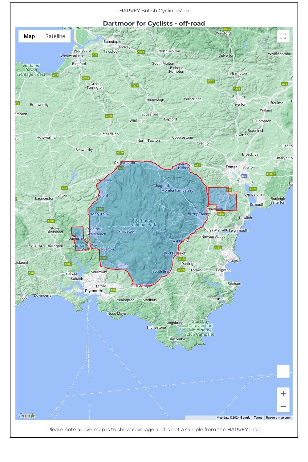  MC2C2F Dartmoor For Cyclists Map