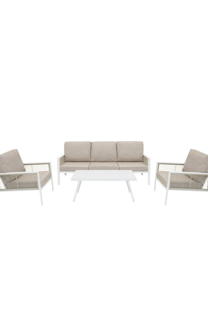  MC437B Aluminium 4 Piece Sofa Set