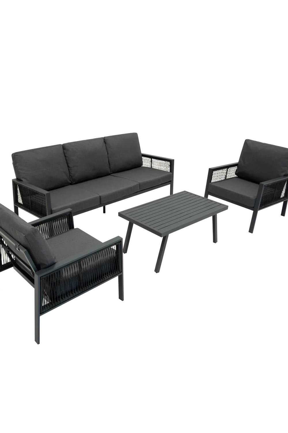  MC437B Aluminium 4 Piece Sofa Set