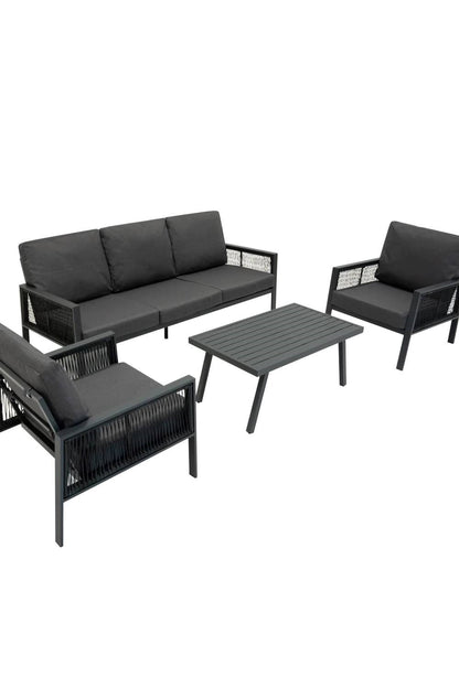  MC437B Aluminium 4 Piece Sofa Set
