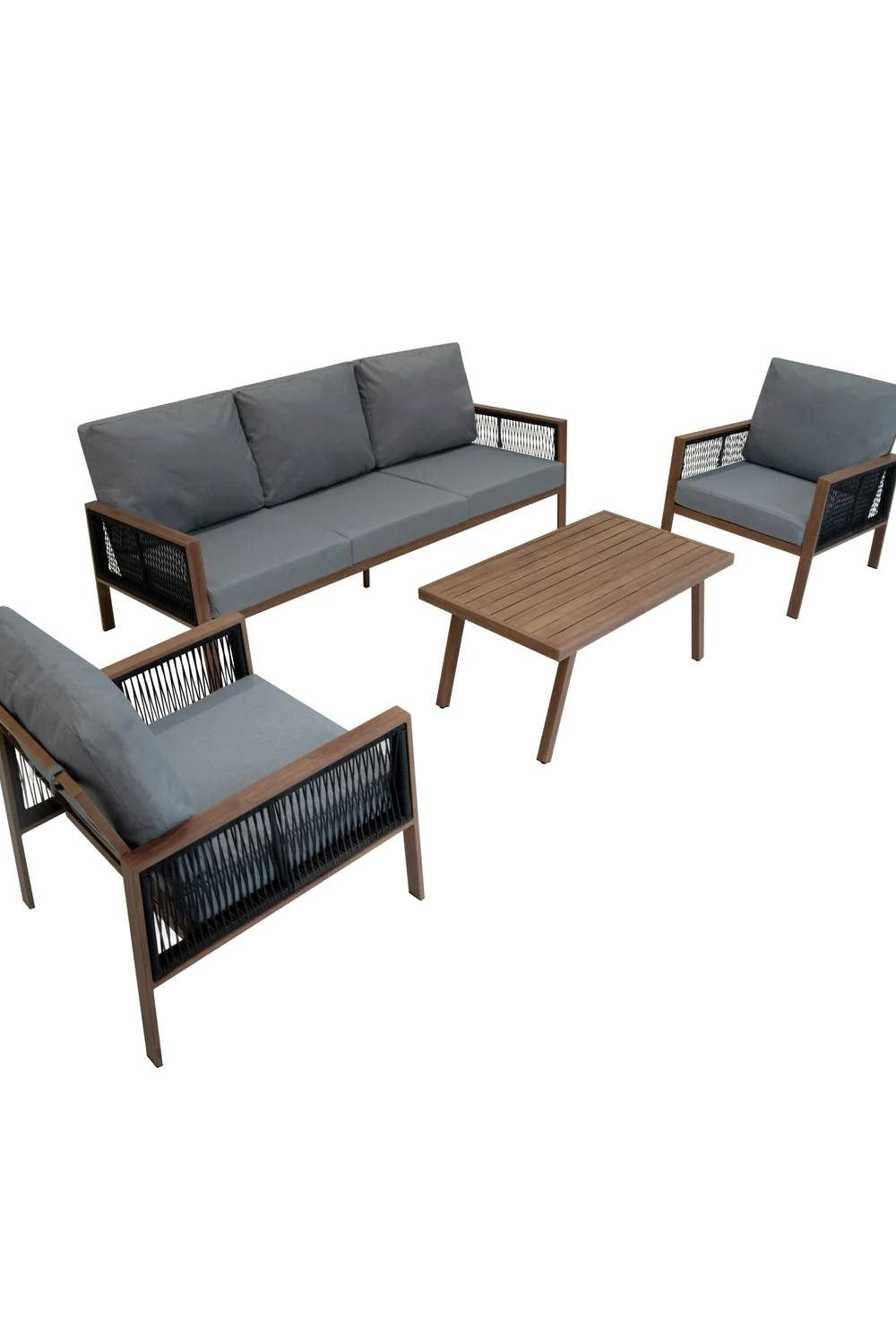  MC437B Aluminium 4 Piece Sofa Set