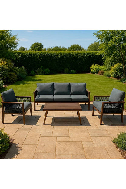  MC437B Aluminium 4 Piece Sofa Set