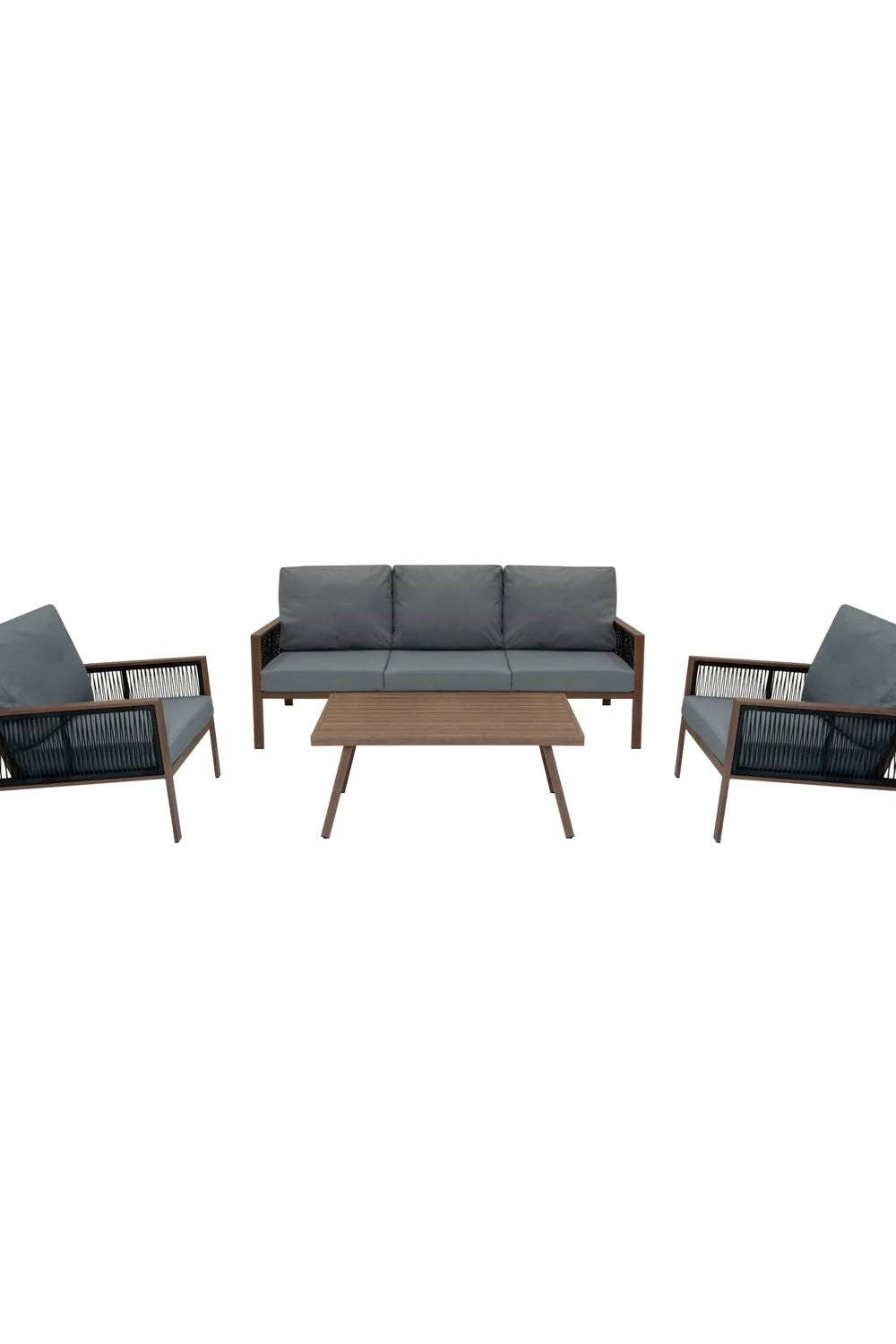  MC437B Aluminium 4 Piece Sofa Set