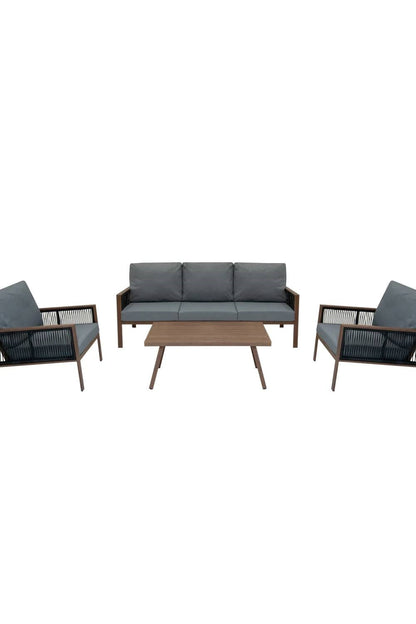  MC437B Aluminium 4 Piece Sofa Set