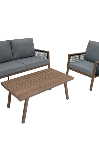  MC437B Aluminium 4 Piece Sofa Set