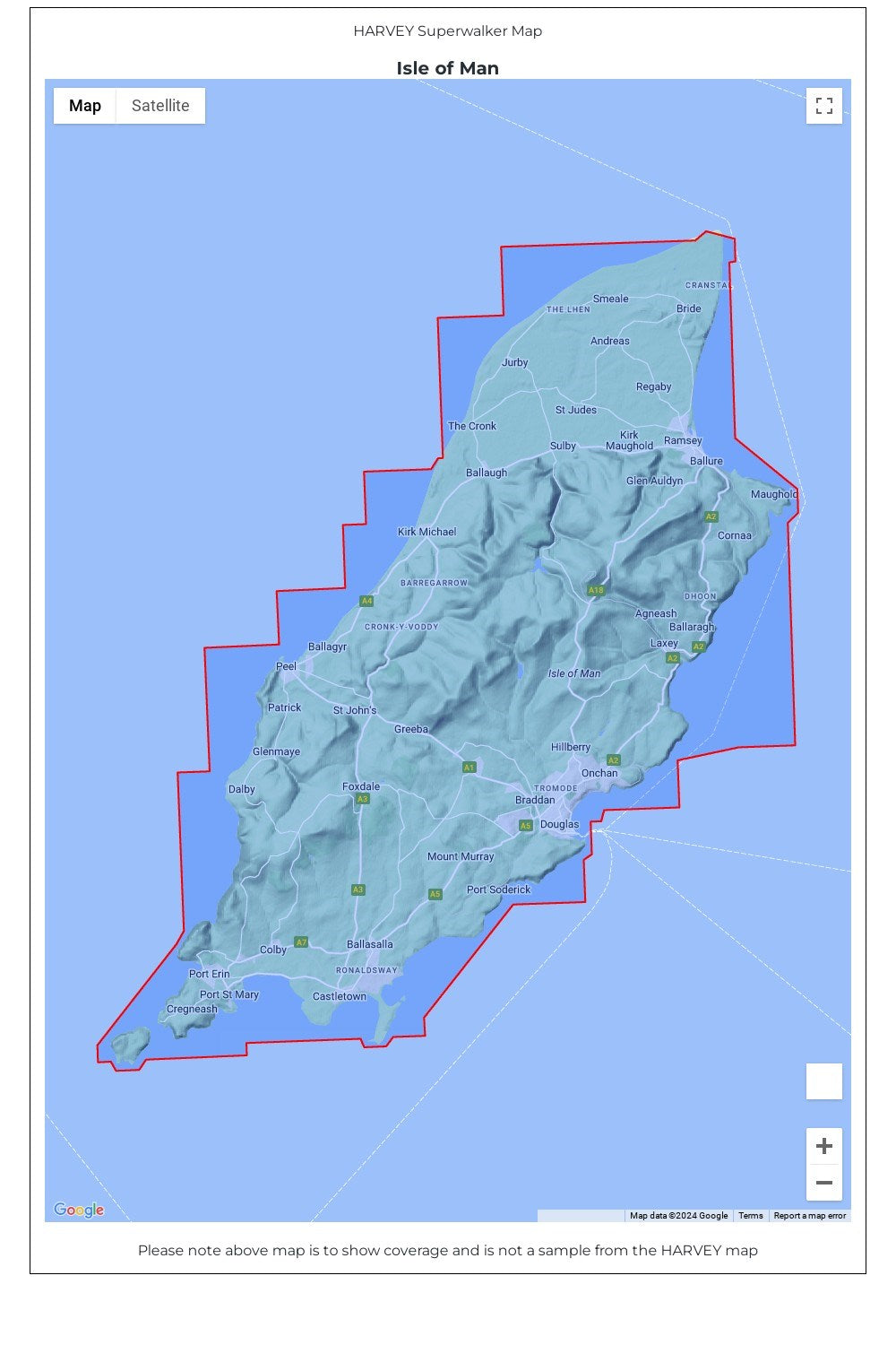  MC4725 Isle Of Man Superwalker Map