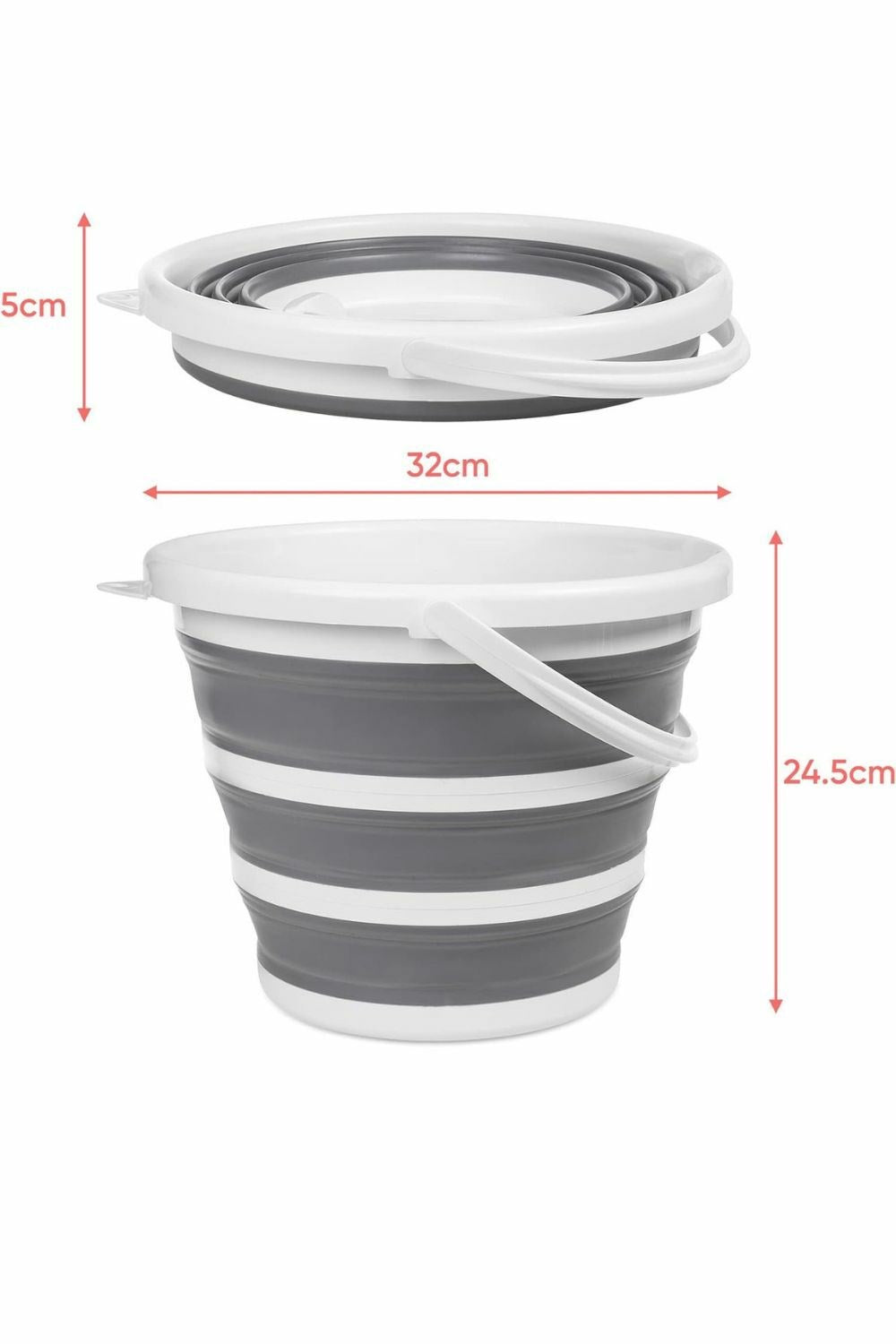  MC5D64 10L Collapsible Folding Bucket