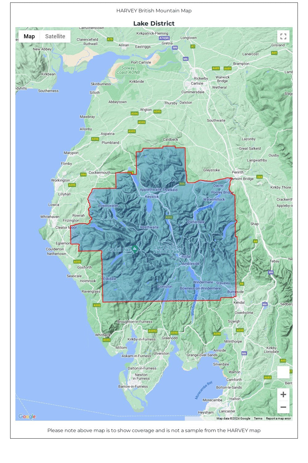  MC66FD Lake District British Mountain Map