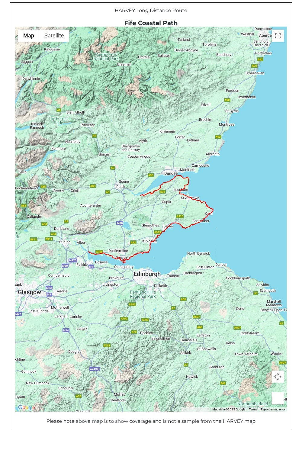  MC6C95 Fife Coastal Path Trail Map