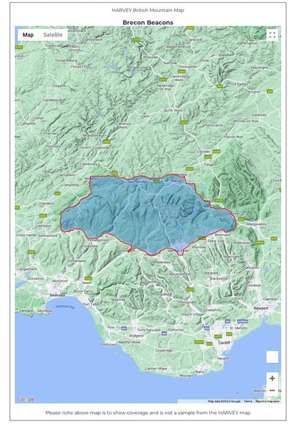  MCA221 Brecon Beacons British Mountain Map