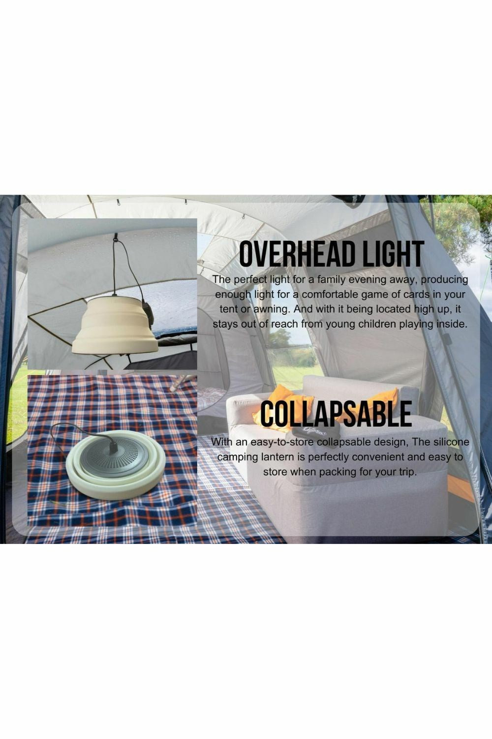  MCB348 Silicone Camping Lantern
