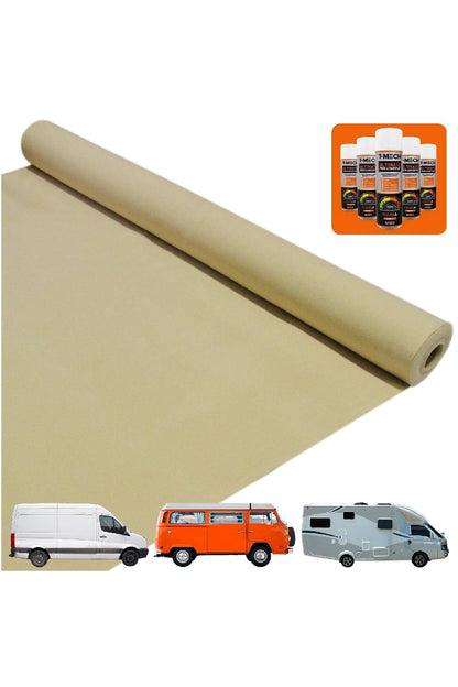  MCDDE2 Campervan Carpet & 5 Adhesive Cans