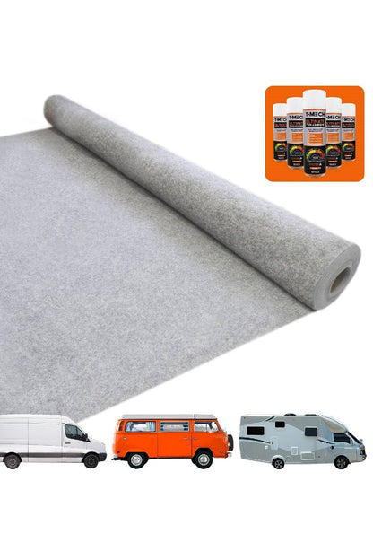  MCDDE2 Campervan Carpet & 5 Adhesive Cans
