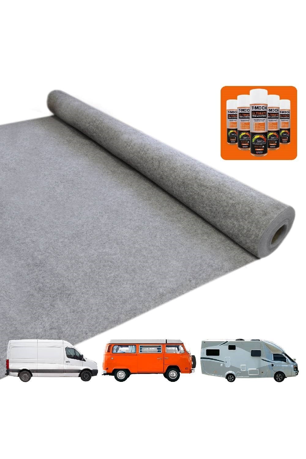  MCDDE2 Campervan Carpet & 5 Adhesive Cans