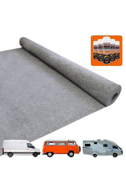  MCDDE2 Campervan Carpet & 5 Adhesive Cans