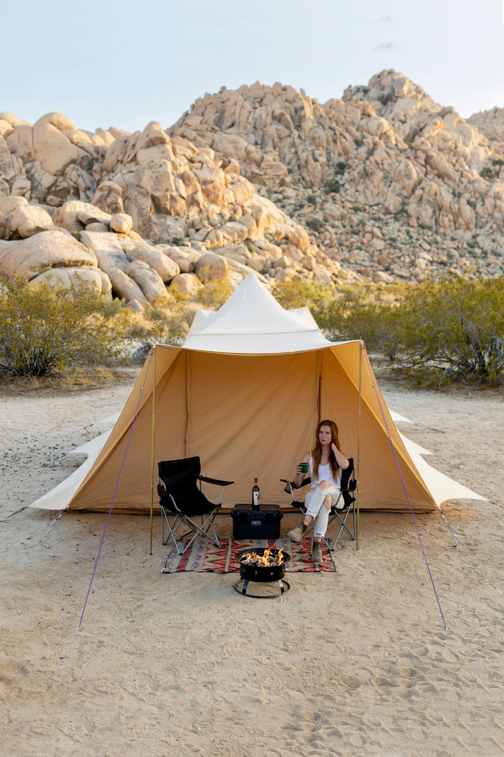  5x4m Tucana Tent Double Door Fire Canvas 320gsm