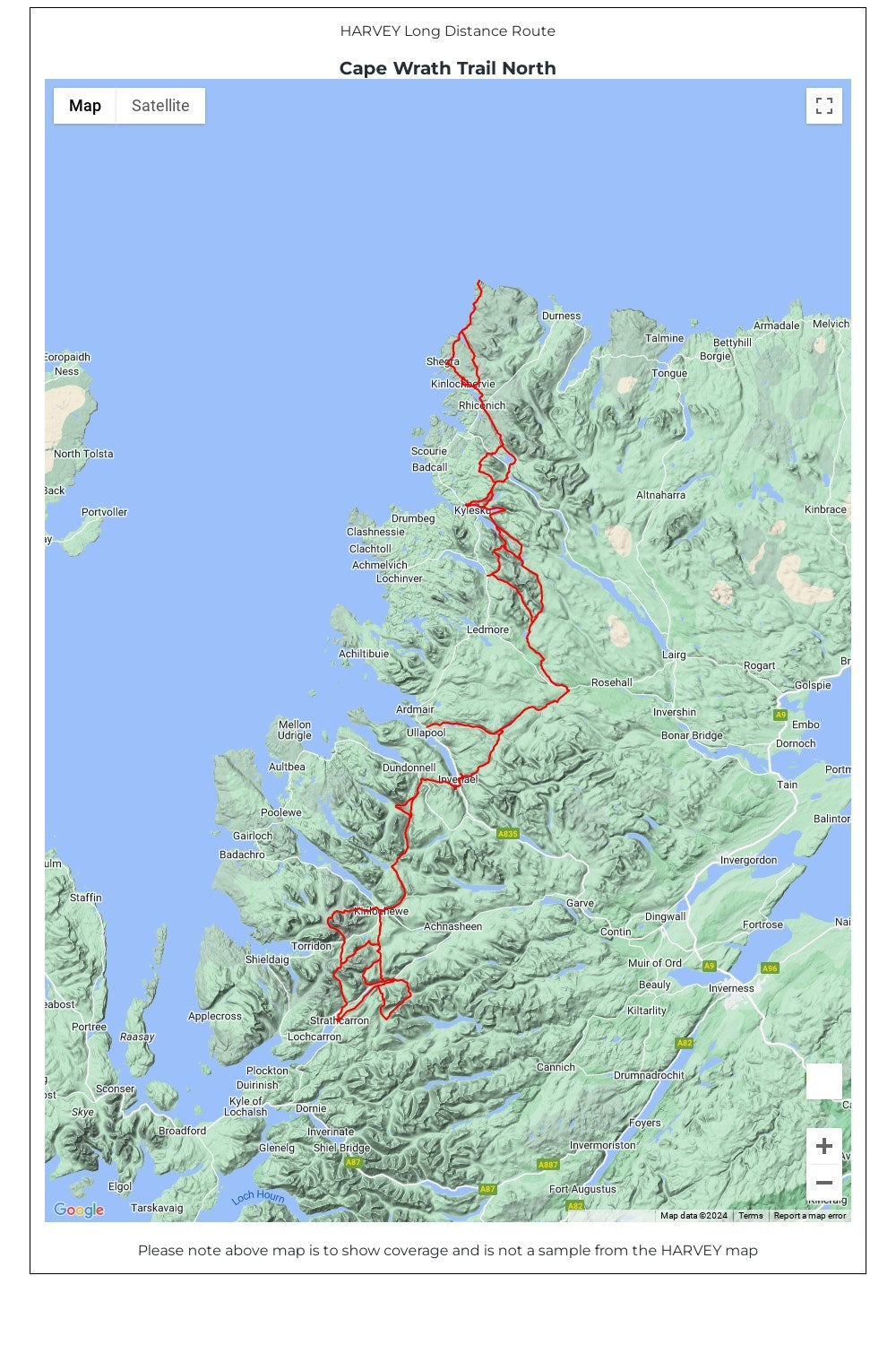  MD0233 Cape Wrath North Trail Map