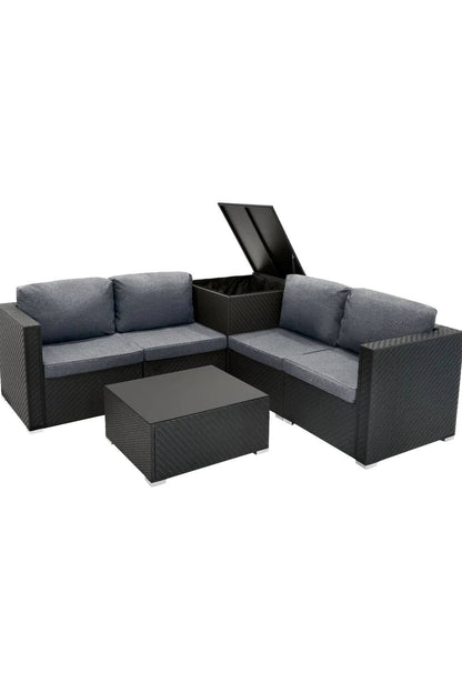  MD0367 Rattan Modular 6 Piece Set & 996L Storage Box