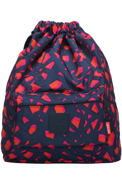  MD041A Tilley Torn Print Drawstring Backpack