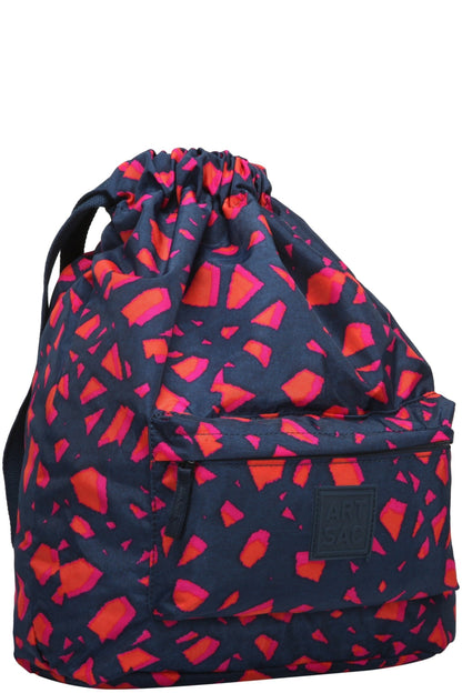  MD041A Tilley Torn Print Drawstring Backpack