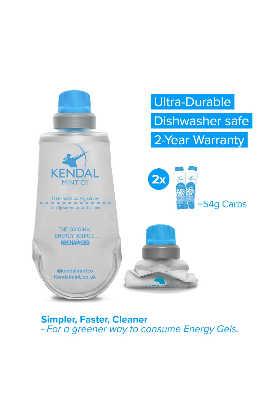  KMC NRG GEL Energy Gel Refill Flask Bundle