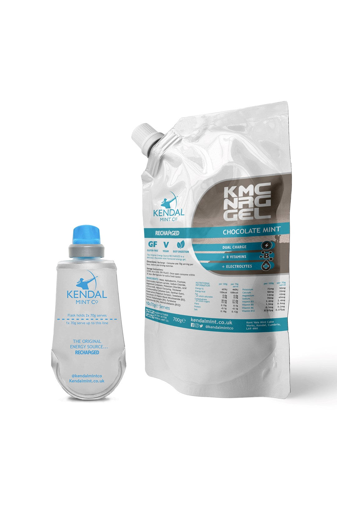  KMC NRG GEL Energy Gel Refill Flask Bundle