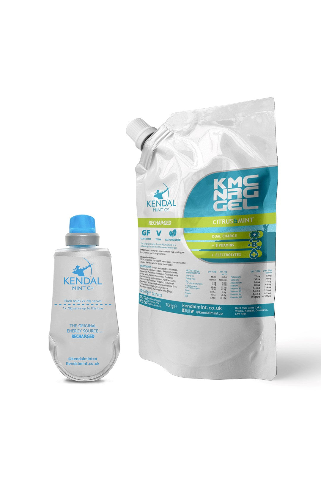  KMC NRG GEL Energy Gel Refill Flask Bundle