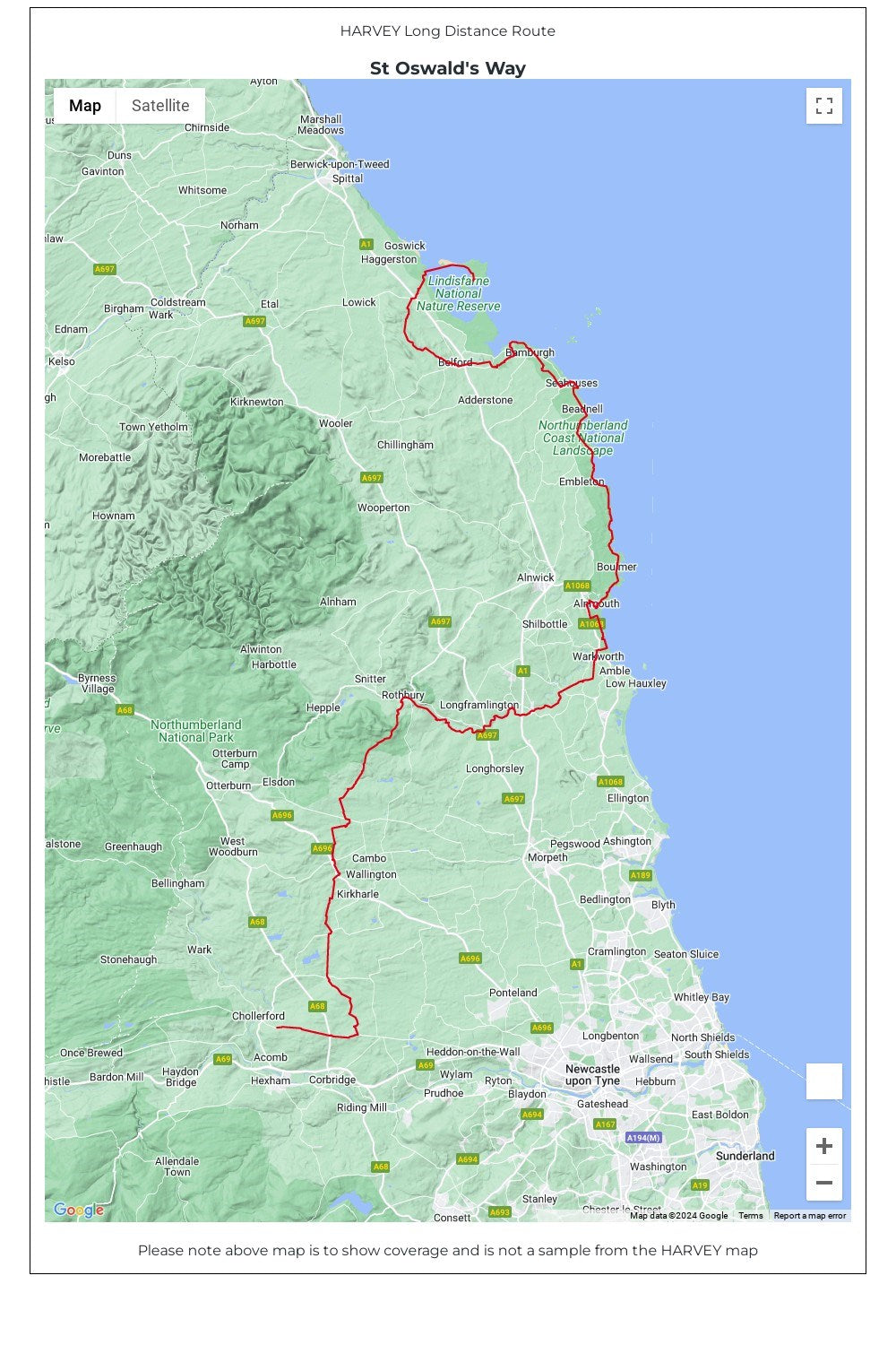  MD1E3C St Oswald's Way Trail Map