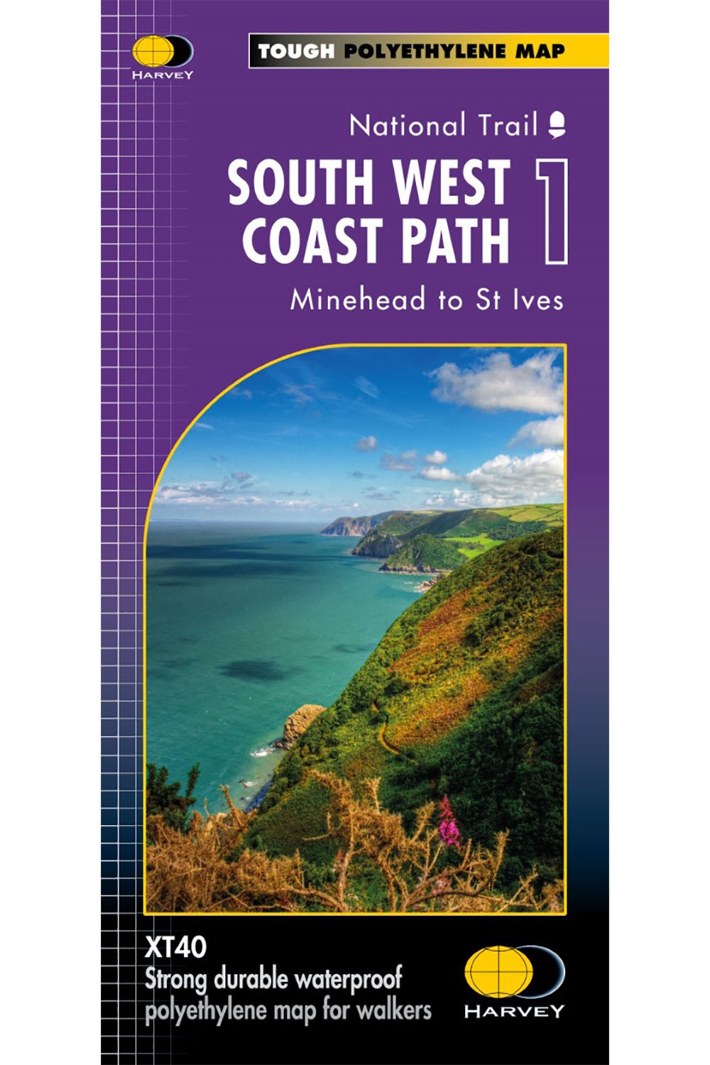  MD7695 South West Coast Path 1 Trail Map
