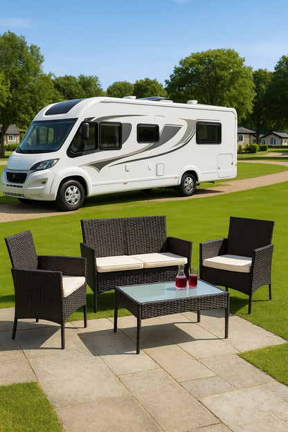  MD8979 4 Piece Rattan Outdoor Garden Sofa Set
