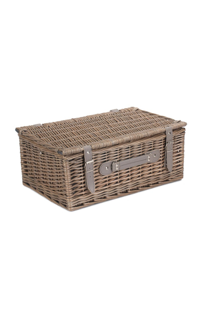  MD8C0C 4 Person Grey Tweed Fitted Picnic Basket