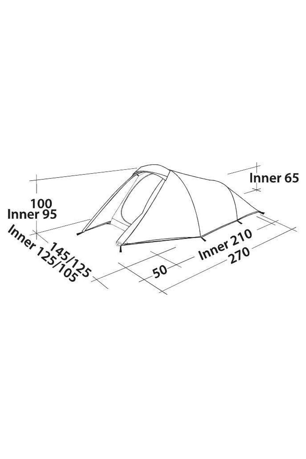 Easy Camp MDAF8D Energy 200 Camping Tent (2 Person)