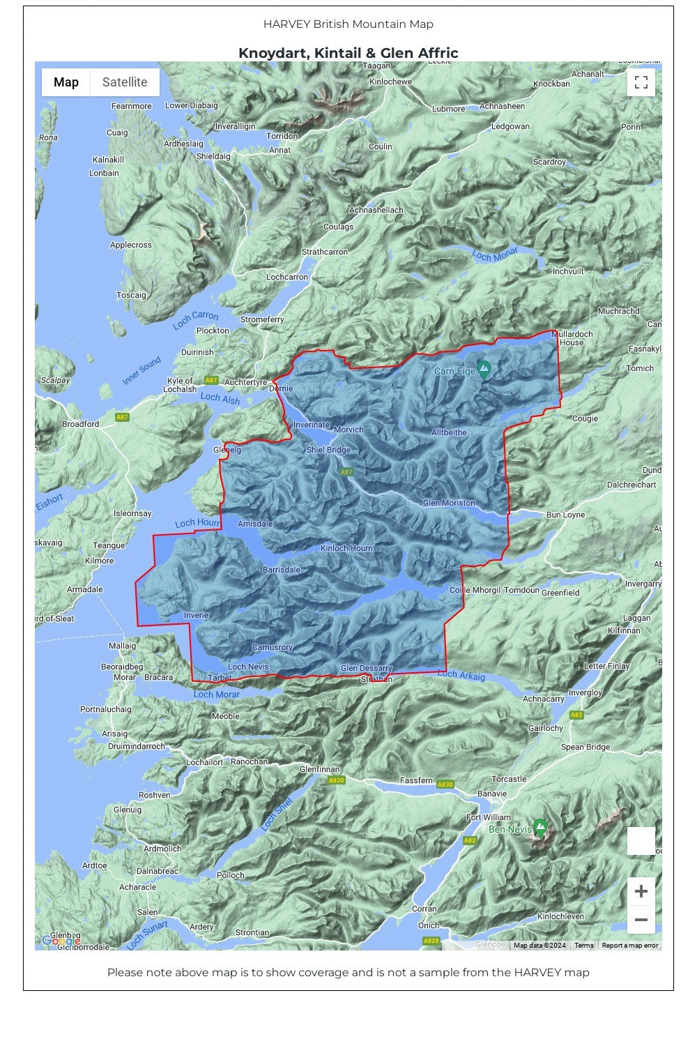  MDBFC5 Knoydart British Mountain Map