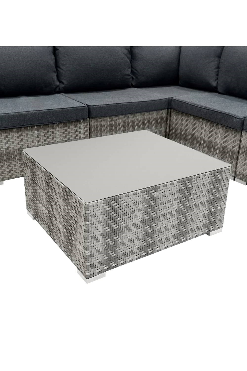  MDDF67 Rattan Modular 7 Piece Set & 700L Storage Box