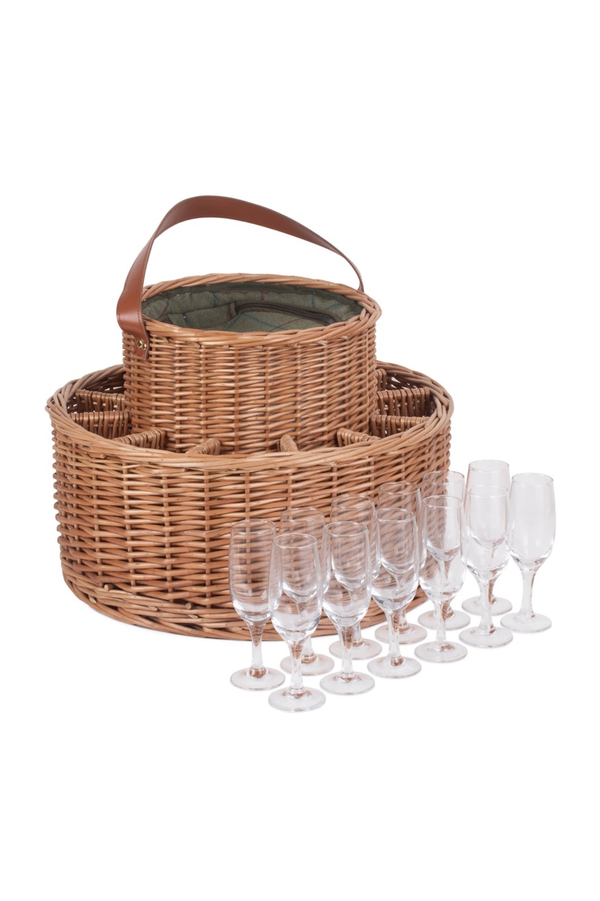  MDE33C Tweed Chilled Wicker Garden Party Basket