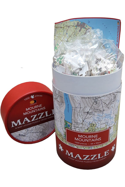  MDE3BA Map Jigsaw Puzzle Mourne Mountains
